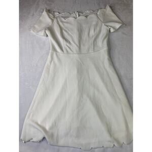 Mi Ami Women's White Dress Size Medium Back Zipper
